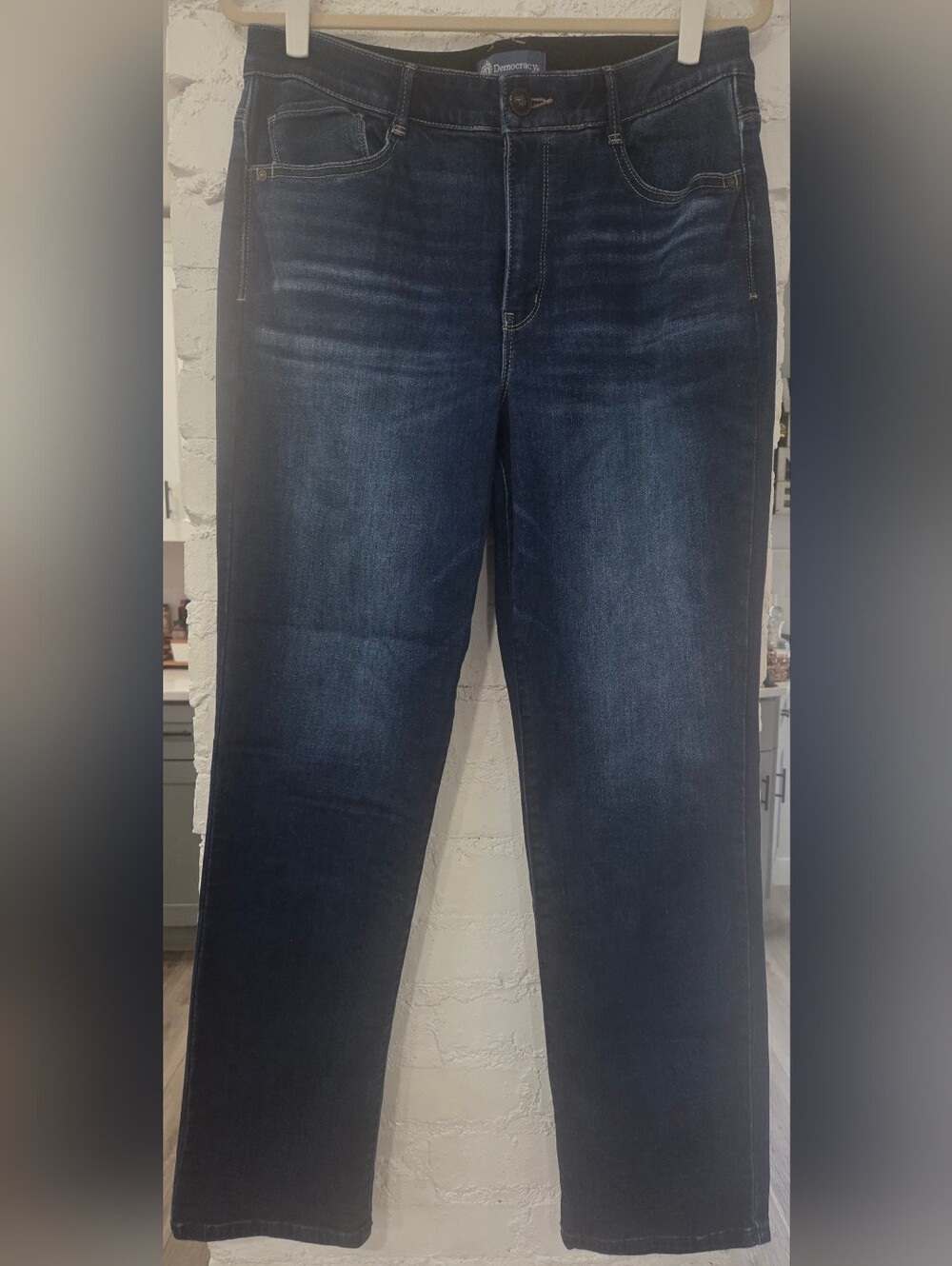 Democracy Ab Technology Dark Blue Straight Leg Jeans